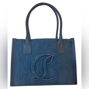 Christian Louboutin Blue Denim Tote Bag, NWOT
